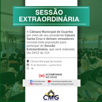 Sessão extraordinária 
