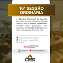 16 Sessão Ordinária