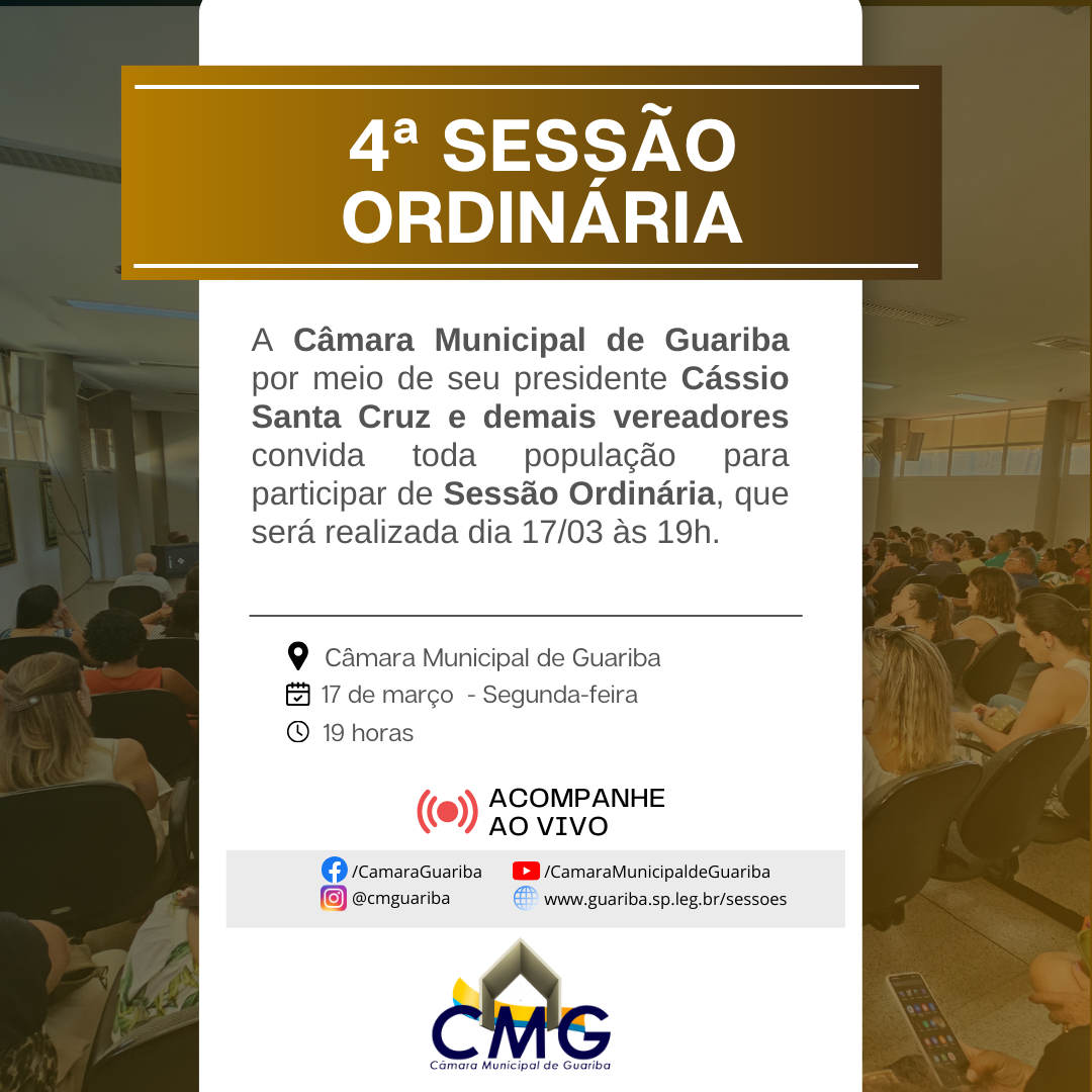 4ª Sessão Ordinária