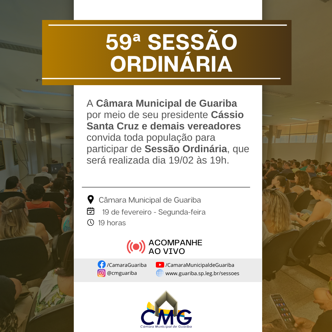 59ª Sessão Ordinária