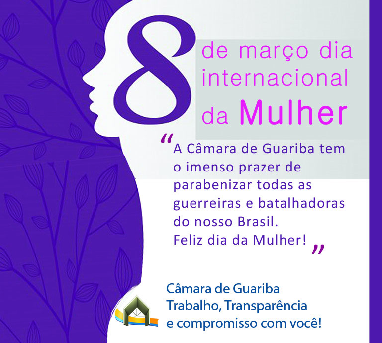8 de Março Dia Internacional da Mulher!