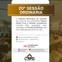  As sessões ordinárias estão de volta!