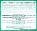 Atenção para os novos horários do transporte intermunicipal Guariba x Jaboticabal