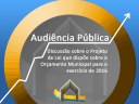  Audiência Pública discutirá o Orçamento Municipal para o exercício de 2016. 