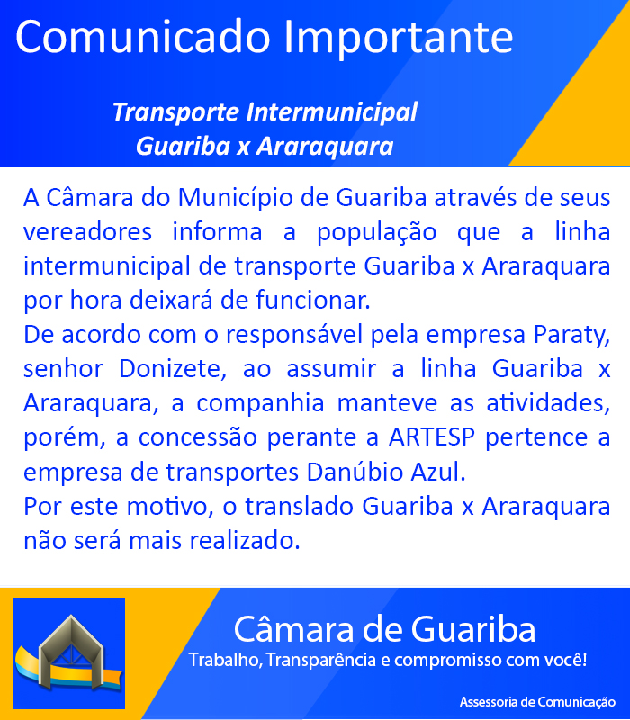 comunicado importante