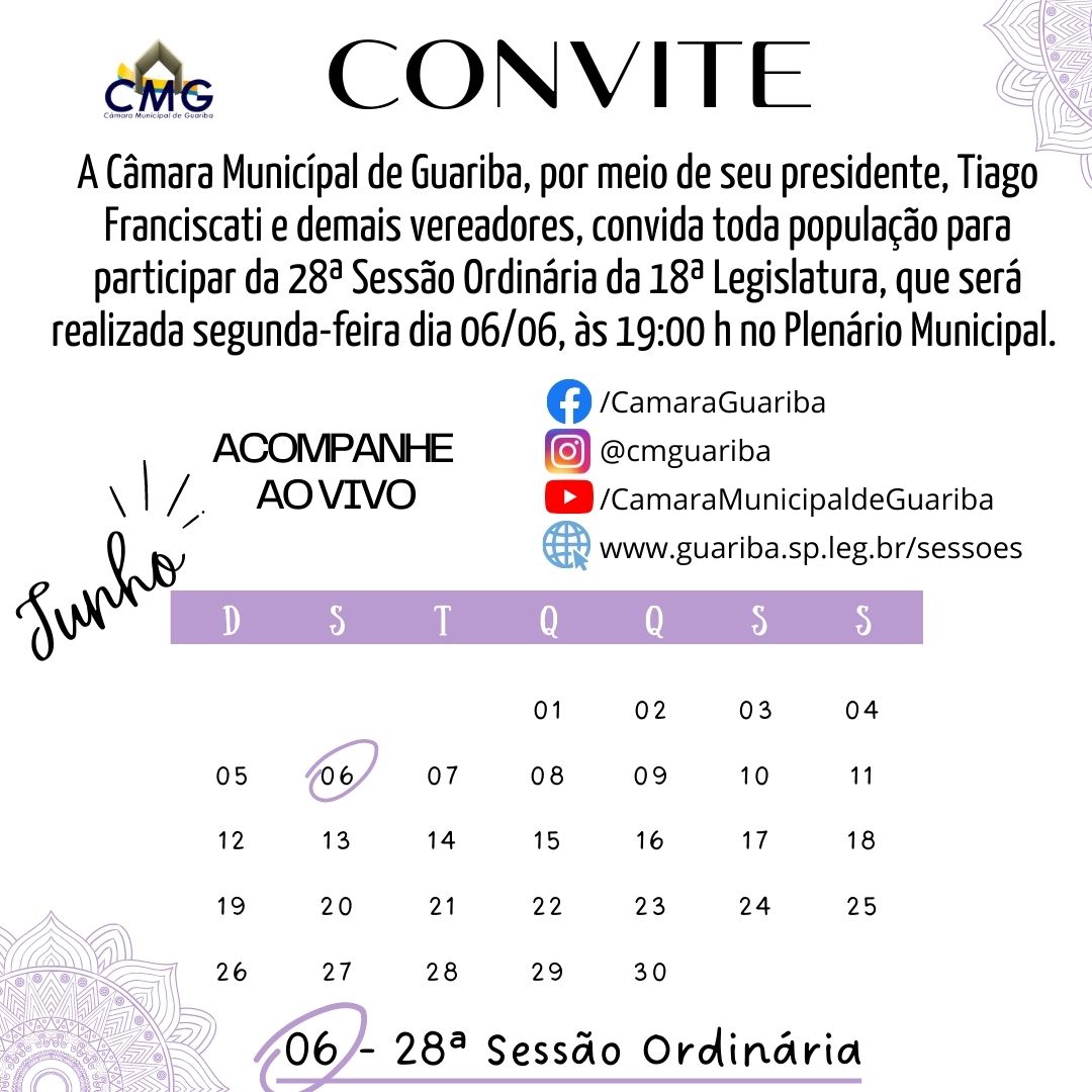 Convite 28 Sessão