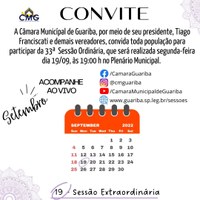 Convite 33ª. Sessão Ordinária