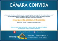 Convite 75ª Sessão Ordinária 