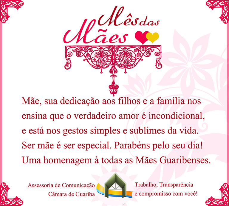 Feliz dia das Mães!