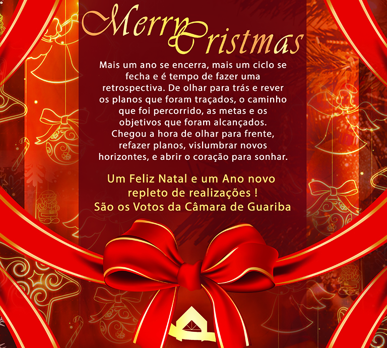 Feliz Natal e próspero Ano Novo!