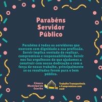 Parabéns Servidores Públicos