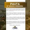 pauta 10 Sessão Ordinária