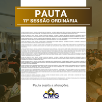 Pauta 11ª Sessão Ordinária