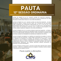 Pauta 12 sessão