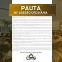 Pauta 15ª. Sessão Ordinária