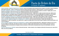 Pauta 17ª Sessão Ordinária