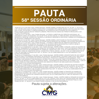 Pauta 60ª. Sessão Ordinária