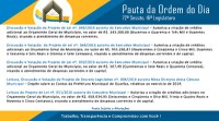 Pauta 72ª. Sessão Ordinária