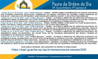 Pauta 73ª. Sessão Ordinária