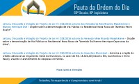 Pauta da Ordem do Dia 66ª. Sessão