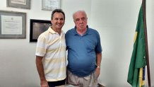 Presidente da Câmara vereador Marquinhos Osti visita Deputado Estadual Vitor Sapienza e consegue doações de objetos que serão destinados a entidades municipais