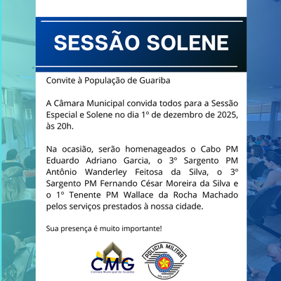 Sessão Solene Policial Militar