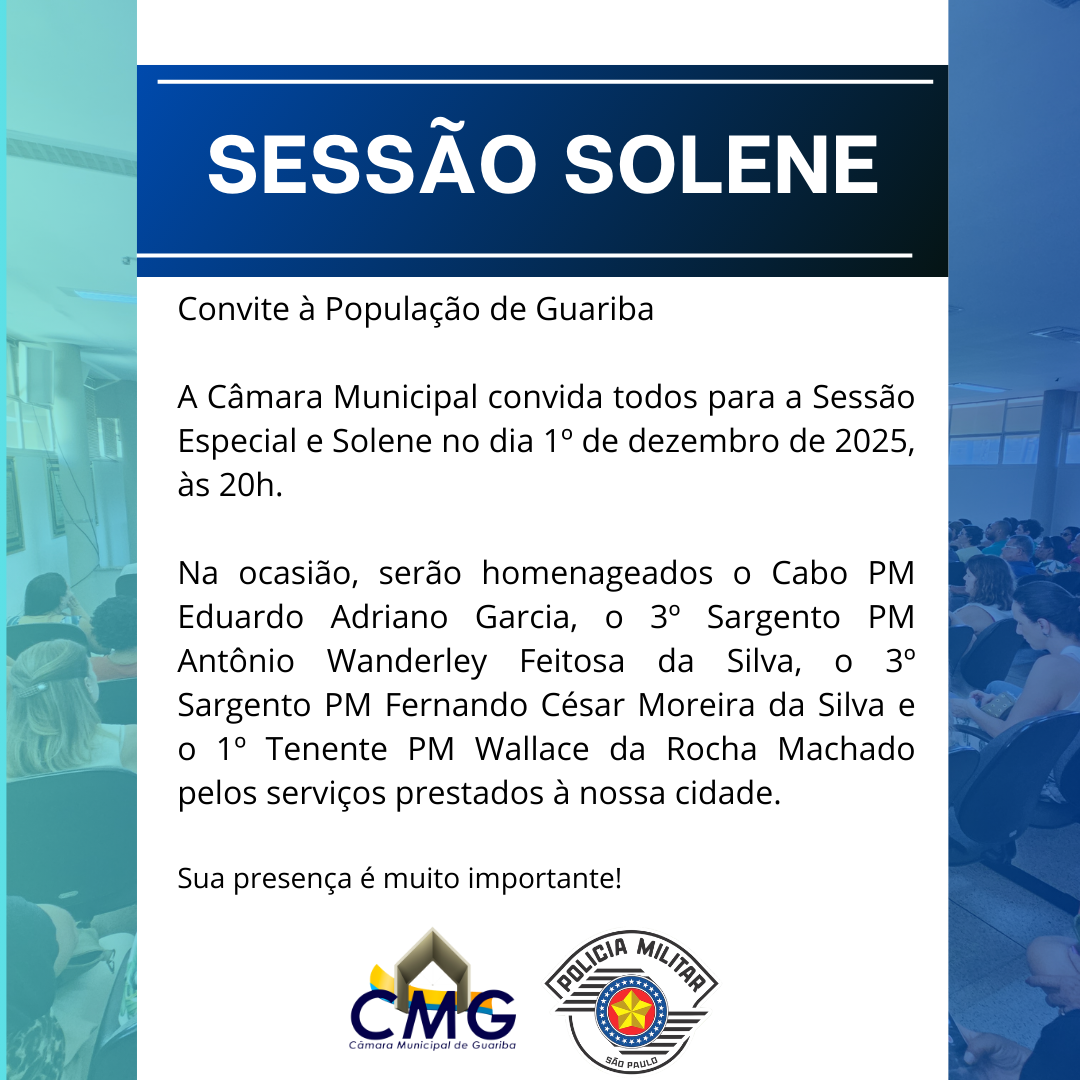 Sessão Solene Policial Militar
