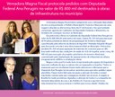 Vereadora Magna Fiscal entrega ofícios solicitando recursos ao Município