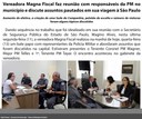 Vereadora Magna Fiscal faz reunião com responsáveis da PM no município e discute assuntos pautados em sua viagem à São Paulo