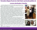 Vereadora Magna Fiscal vai a São Paulo e protocola pedidos de recursos destinados à Guariba