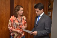 Vereadora Márcia do Branco viaja a São Paulo e protocola pedido de R$ 200 mil ao Deputado Estadual Caio França - PSB