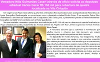 Vereadora Néia Guimarães Caseri através de ofício solicita ao deputado estadual Carlos Cezar R$ 150 mil para cobertura de quadra localizada na Vila Chiquito