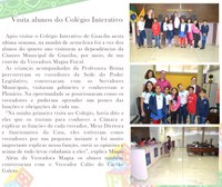 Visita alunos do Colégio Interativo