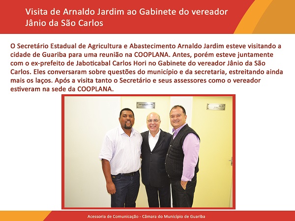 Visita Arnaldo Jardim